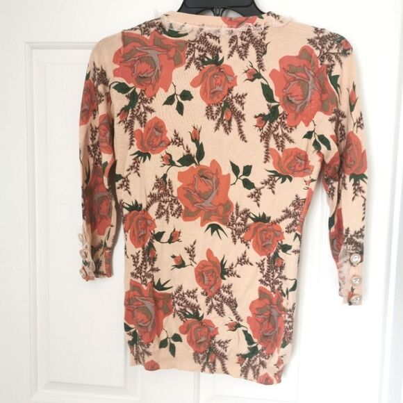 Twelve by twelve floral knit cardigan size xs - Picture 2 of 6